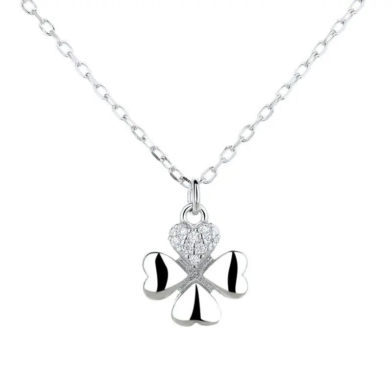 925 Sterling Silver Simple Temperament Clavicle Necklace