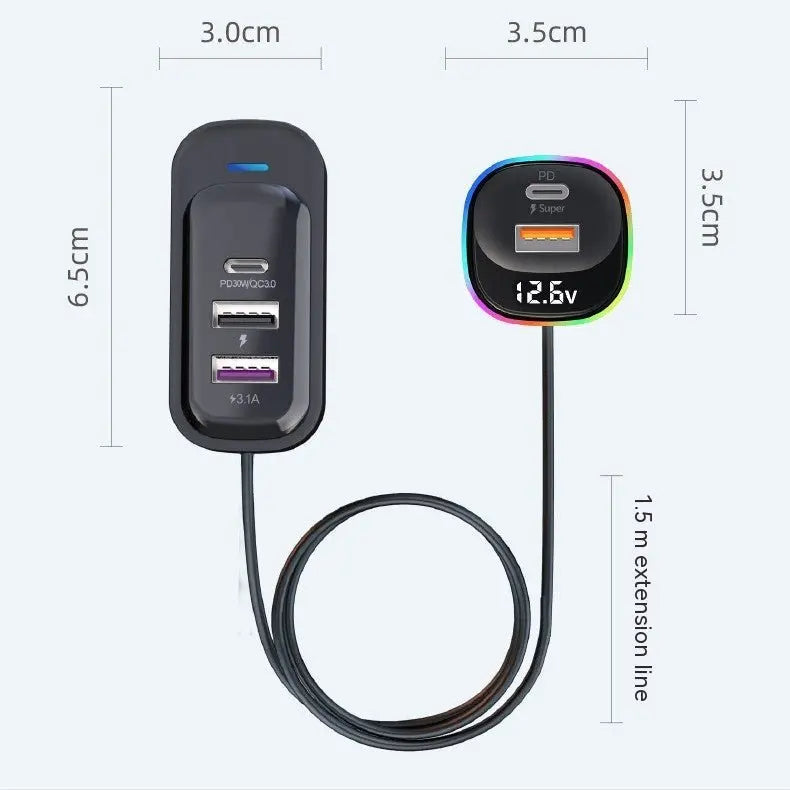 Car Charger Super Fast Charge Multi-function