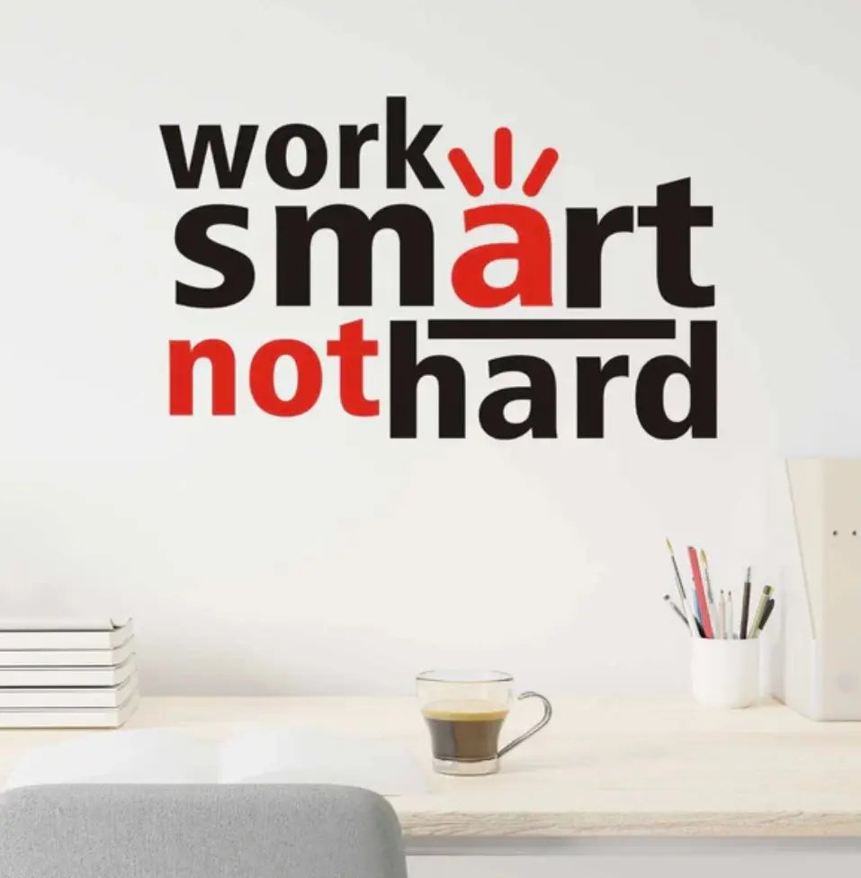 Work Smart Wall Art